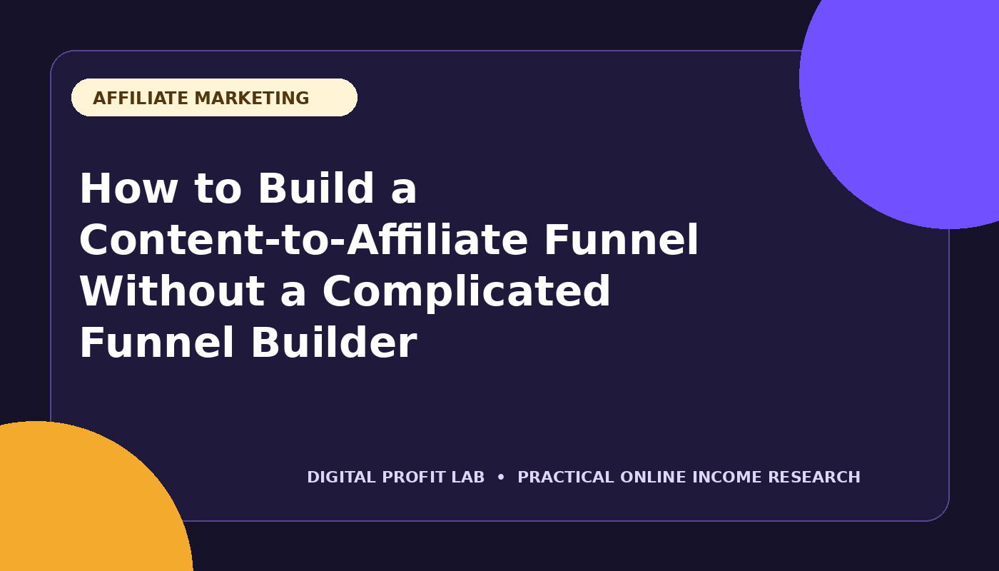 How to Build a Content-to-Affiliate Funnel Without a Complicated Funnel Builder